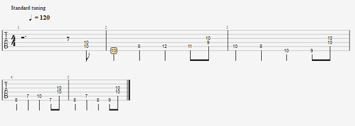 walking bass乐句（和弦前移）