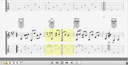 指法谱和总谱的阅读者