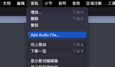 如何找到音频轨道功能